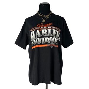 Harley Davidson Vintage 1991 Holoubek Graphic T Shirt Black Size Large